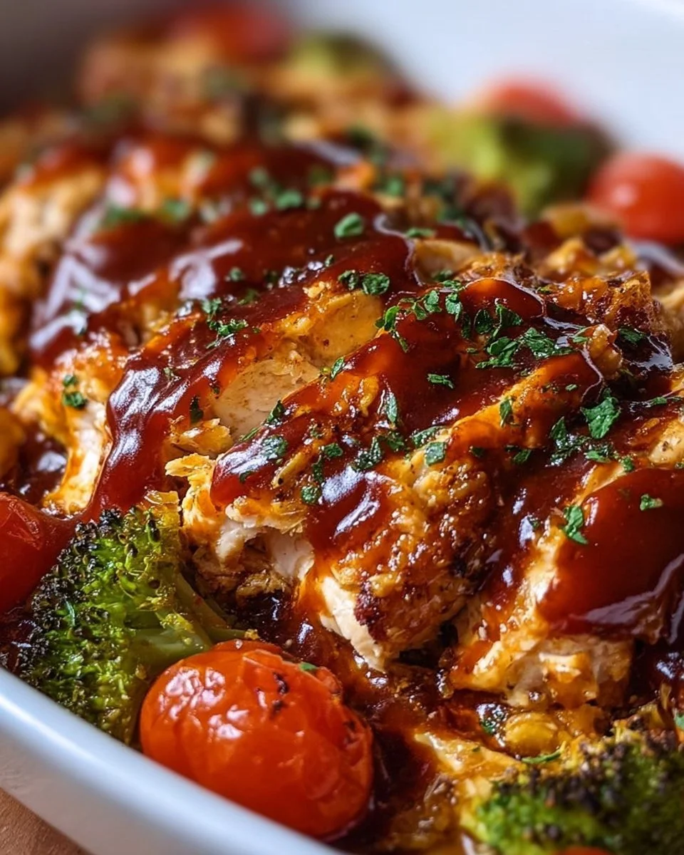 BBQ Hähnchenauflauf
