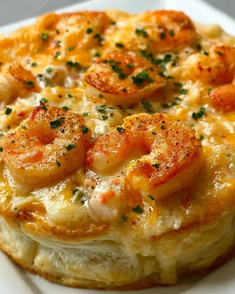 Cheddar Bay Keks Meeresfrüchte Pastete mit frischen Zutaten