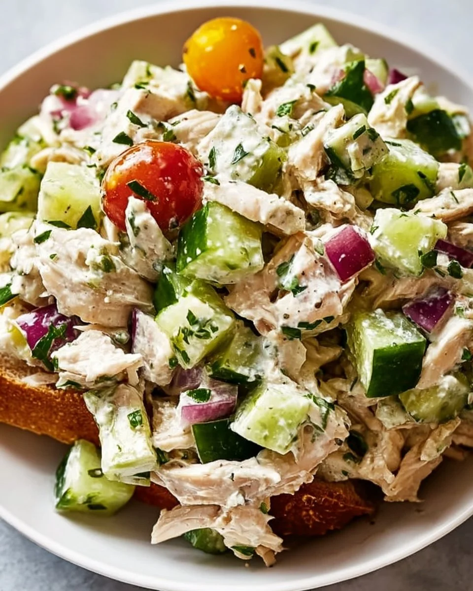 Frischer Hühnersalat