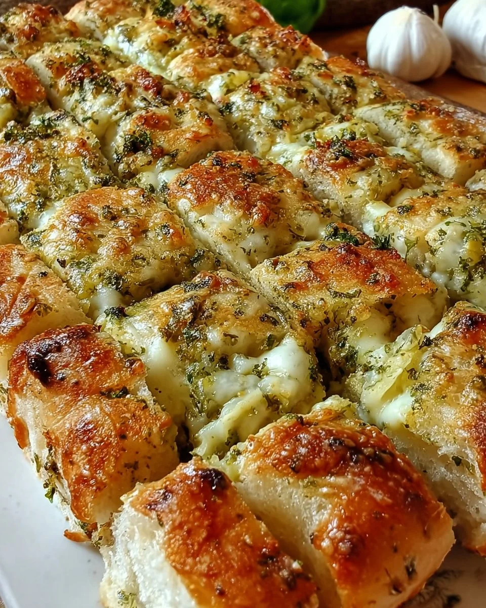 Knoblauch-Mozzarella-Brot