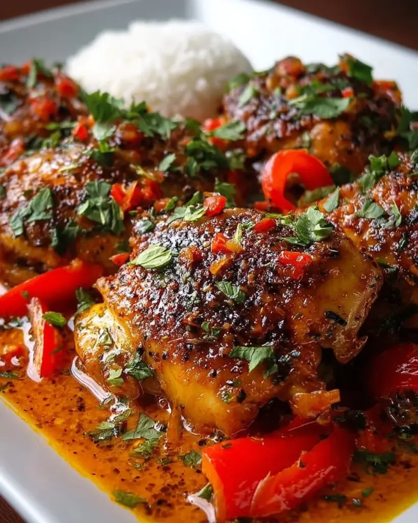 Würziges Brasilianisches Kokosnuss-Hühnchen mit aromatischen Gewürzen