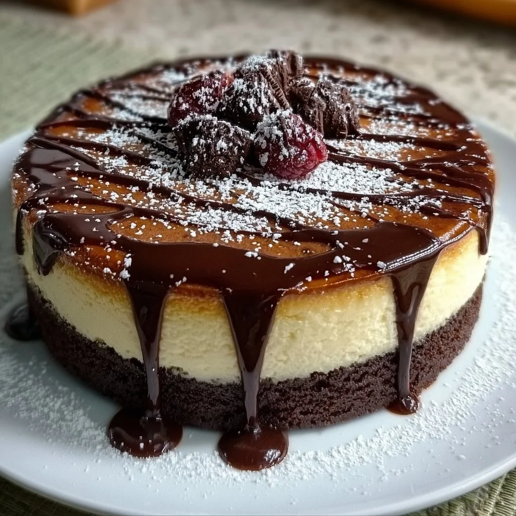 Brownie-Käsekuchen-Geburtstagstorte