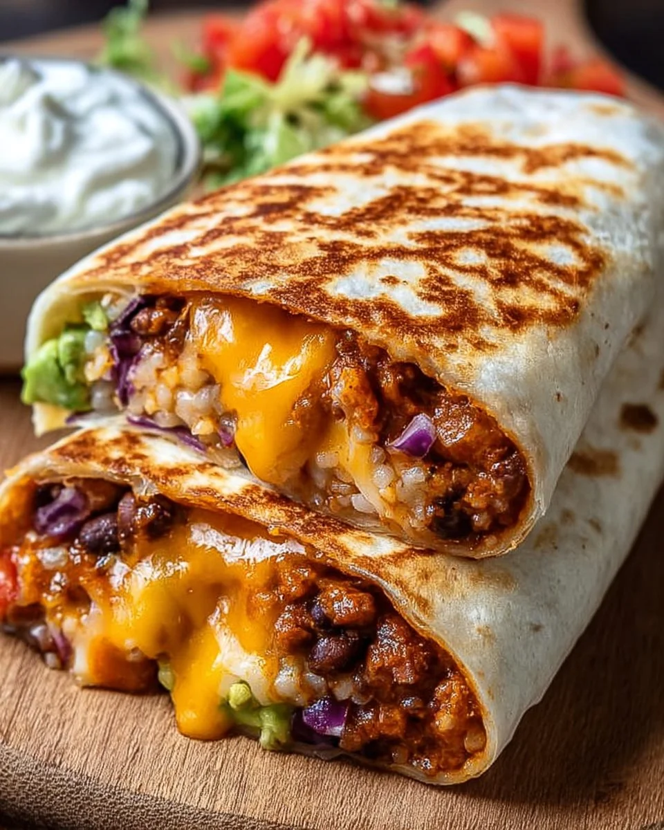 Gegrillter Käse-Burrito