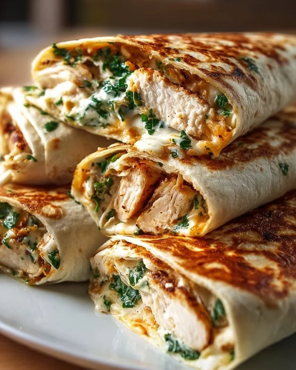 Herzhafte Hähnchen Wraps Rezept
