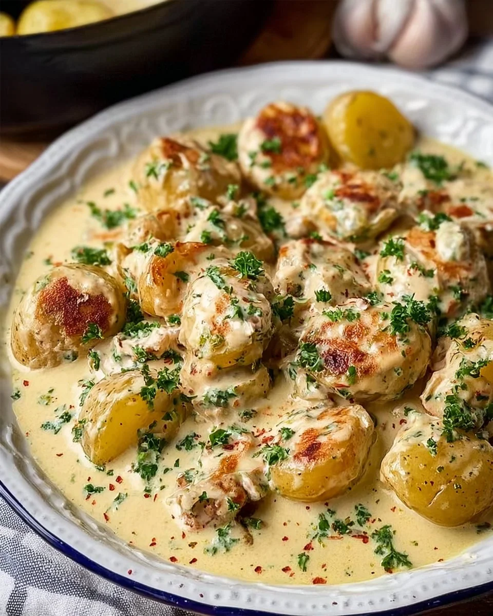 Kartoffeln in Knoblauch-Sahnesauce in 30 Minuten fertig gemacht! – Kochen Mit Uns
