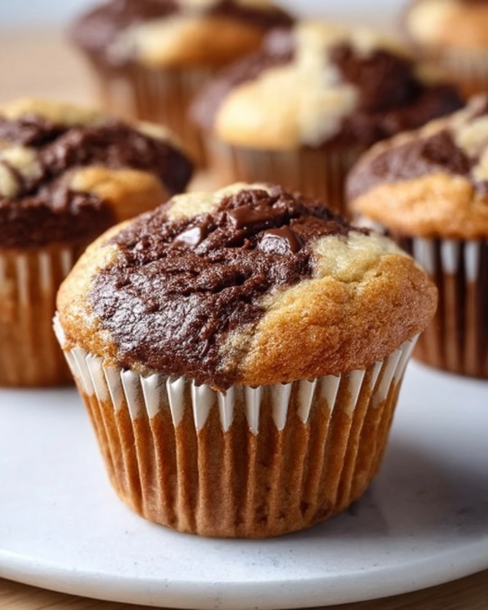 Marmor Muffins: Rezept für 12 Portionen