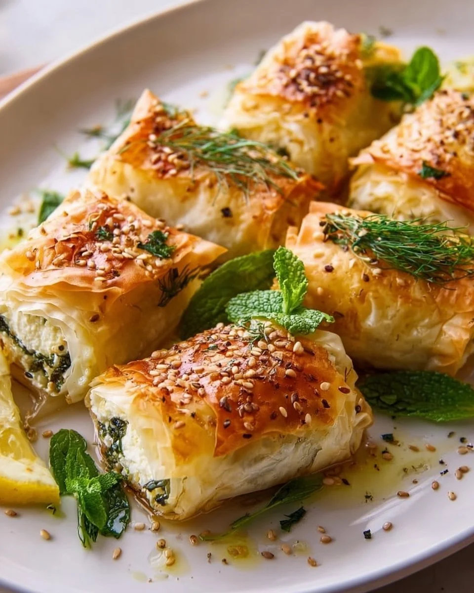 Ofen Gebratene Feta Röllchen: Knusprig &amp; Lecker genießen!