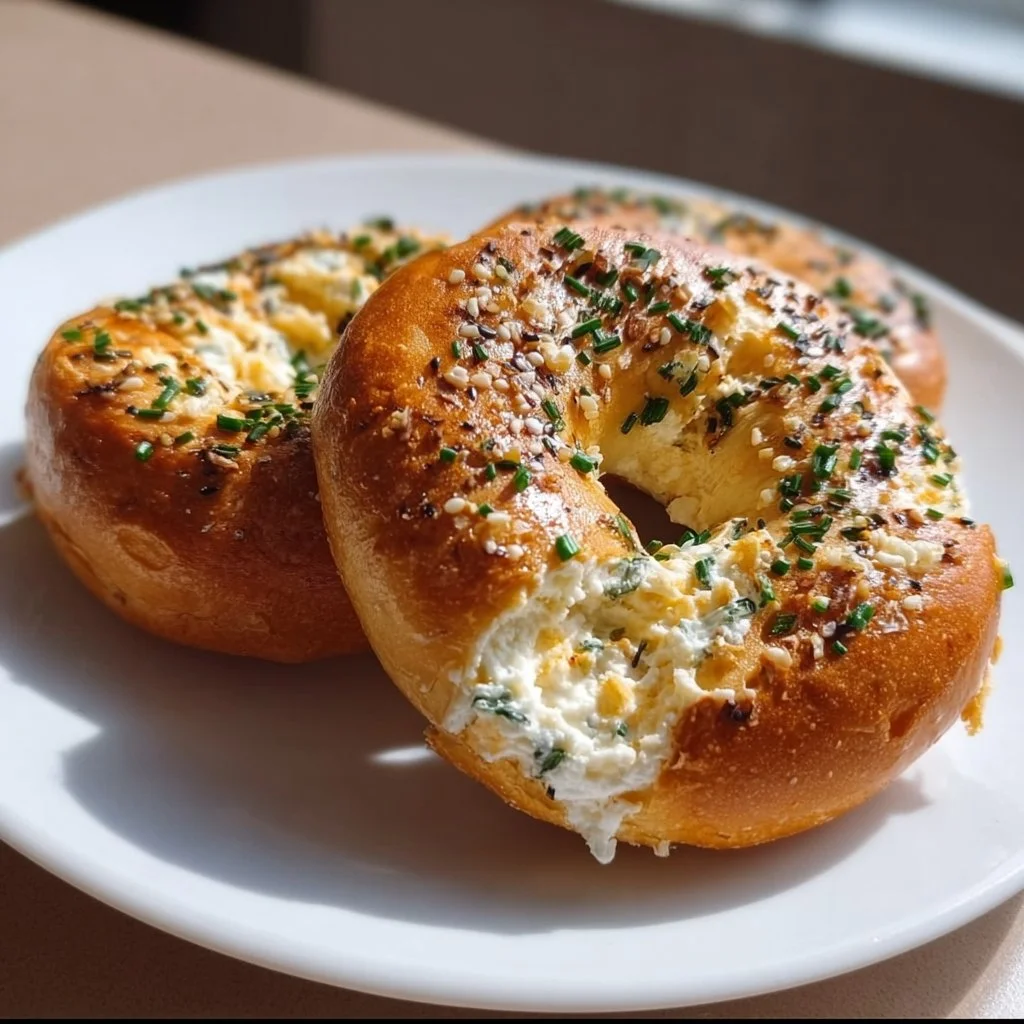 Protein Bagels mit Cottage Cheese