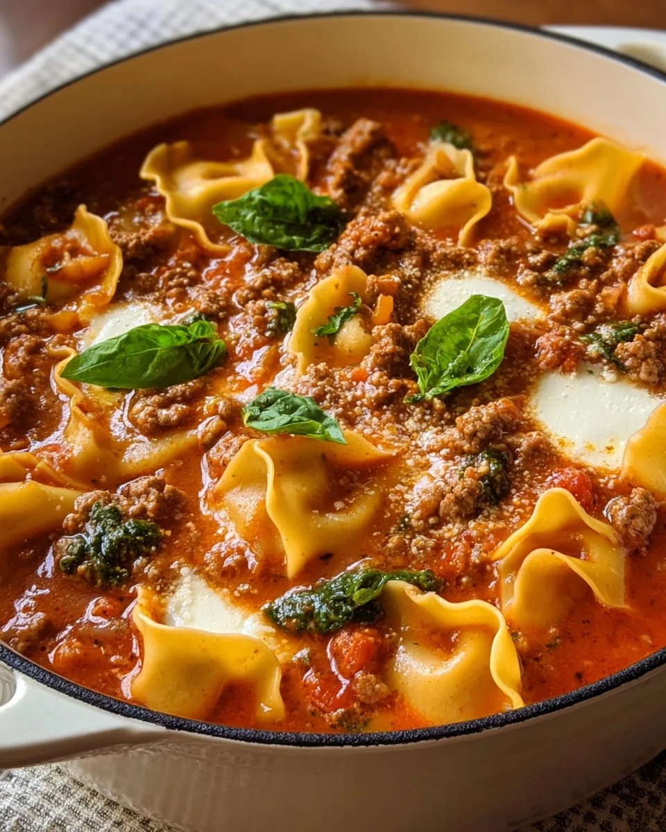 Einfache Lasagne Suppe