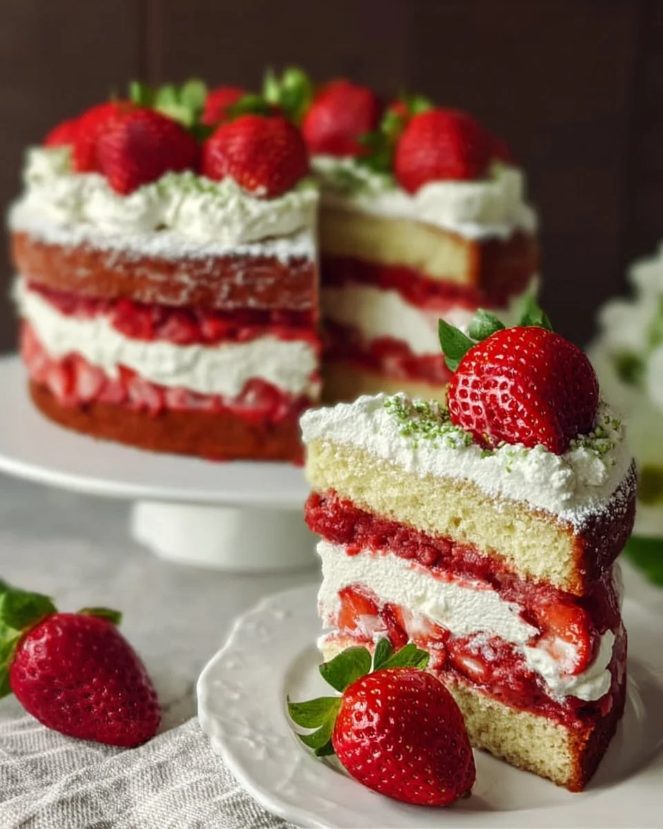 Erdbeertorte mit Mascarpone-Frosting