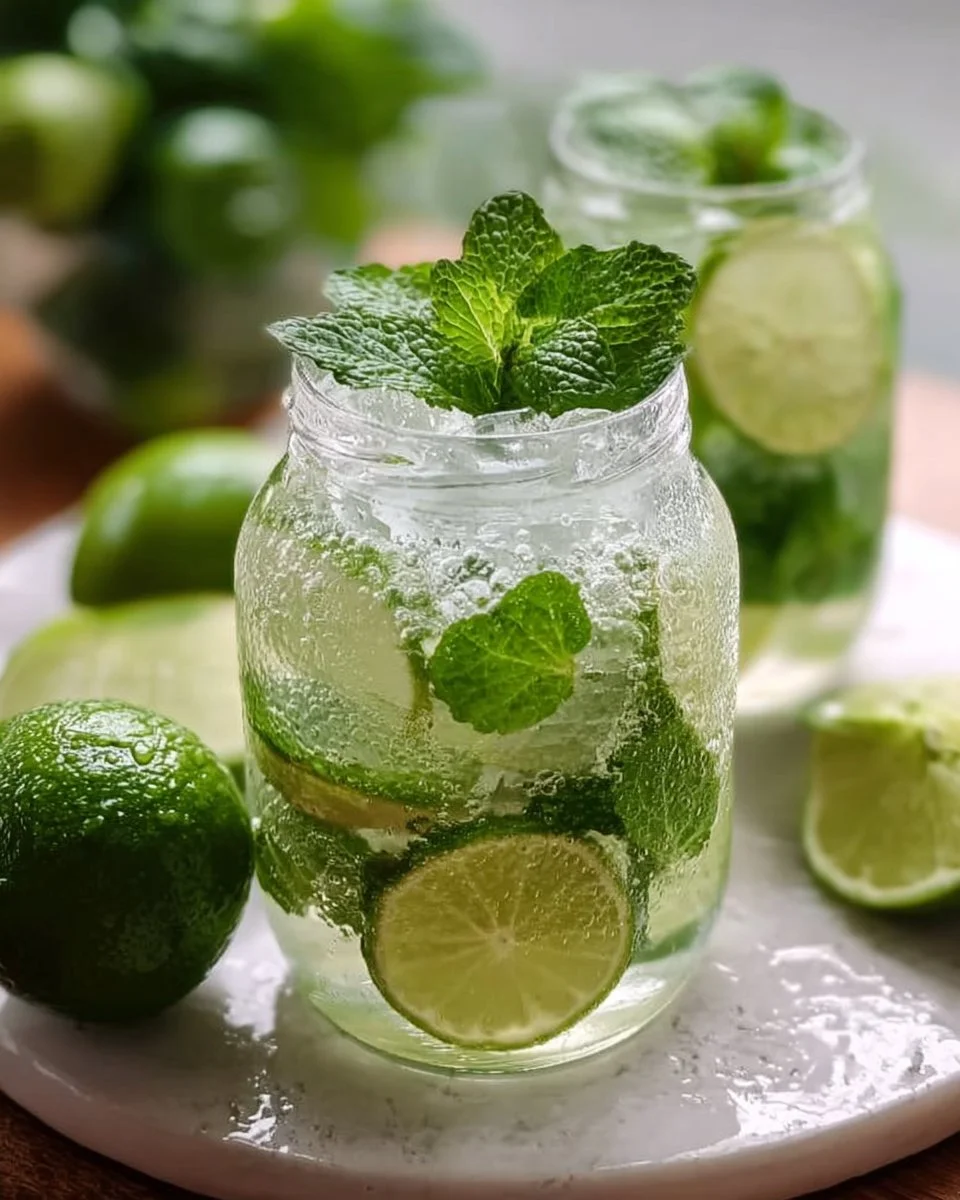 Erfrischende Limetten-Limonade mit Minze