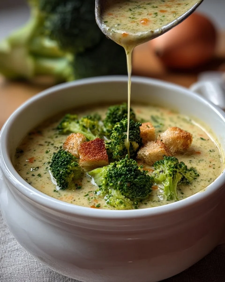Geräucherte Gouda Brokkolisuppe