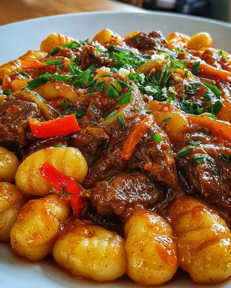 Gnocchi-Gulasch