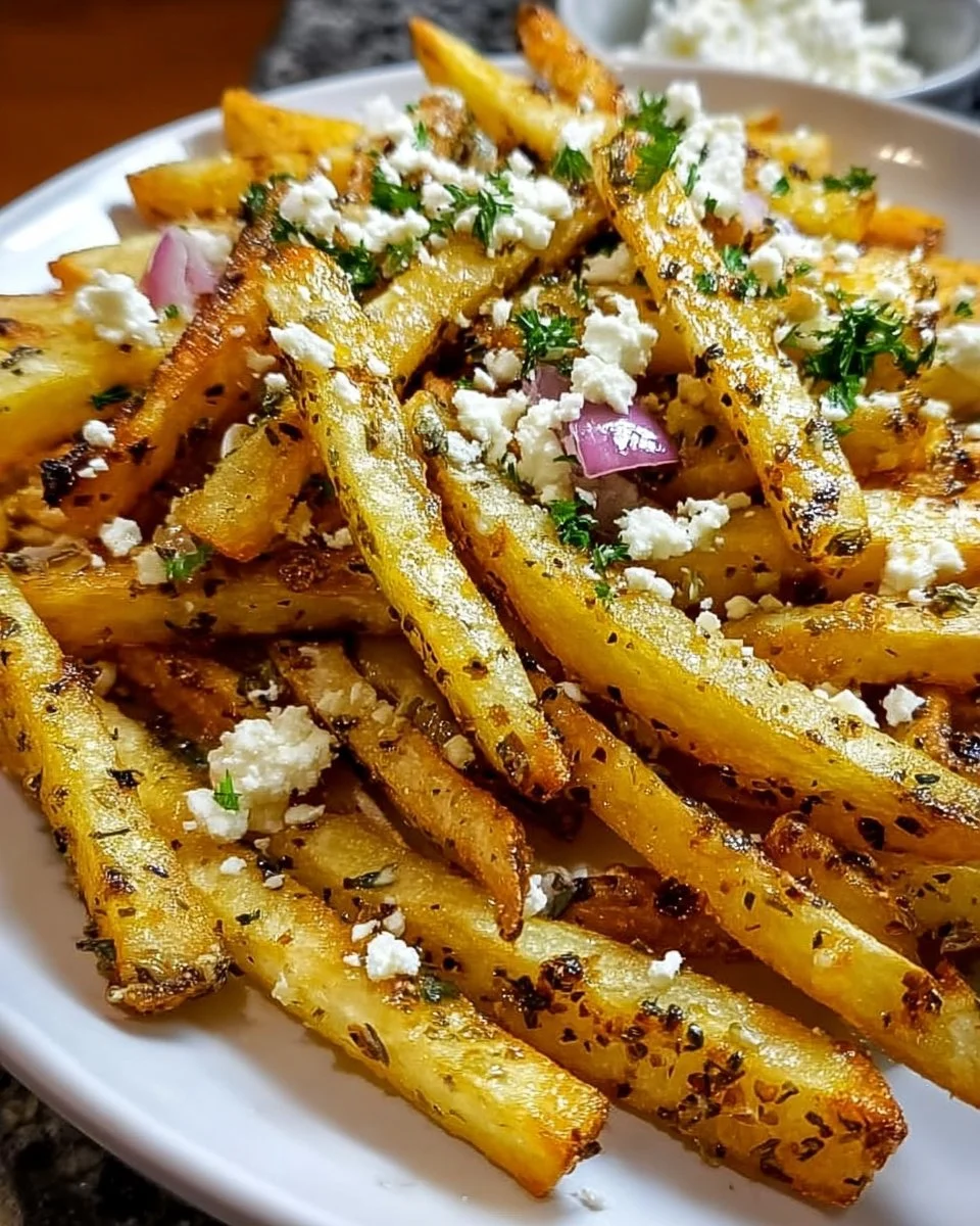Hausgemachte griechische Pommes frites
