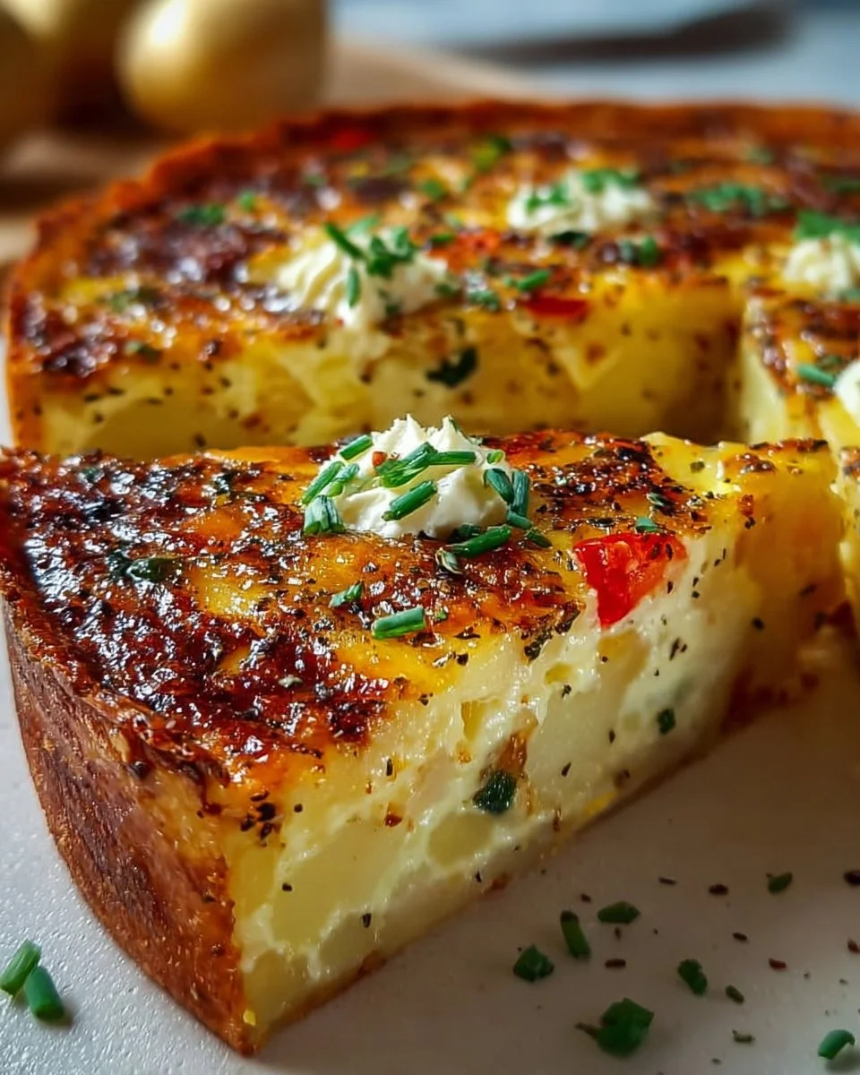 Kartoffel-Quiche mit Kartoffelteig