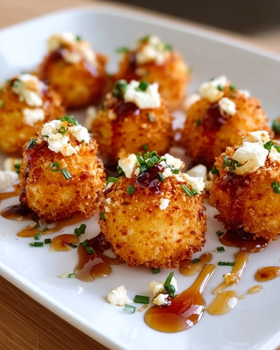 Knusprige Ziegenkäse-Pops mit Honig