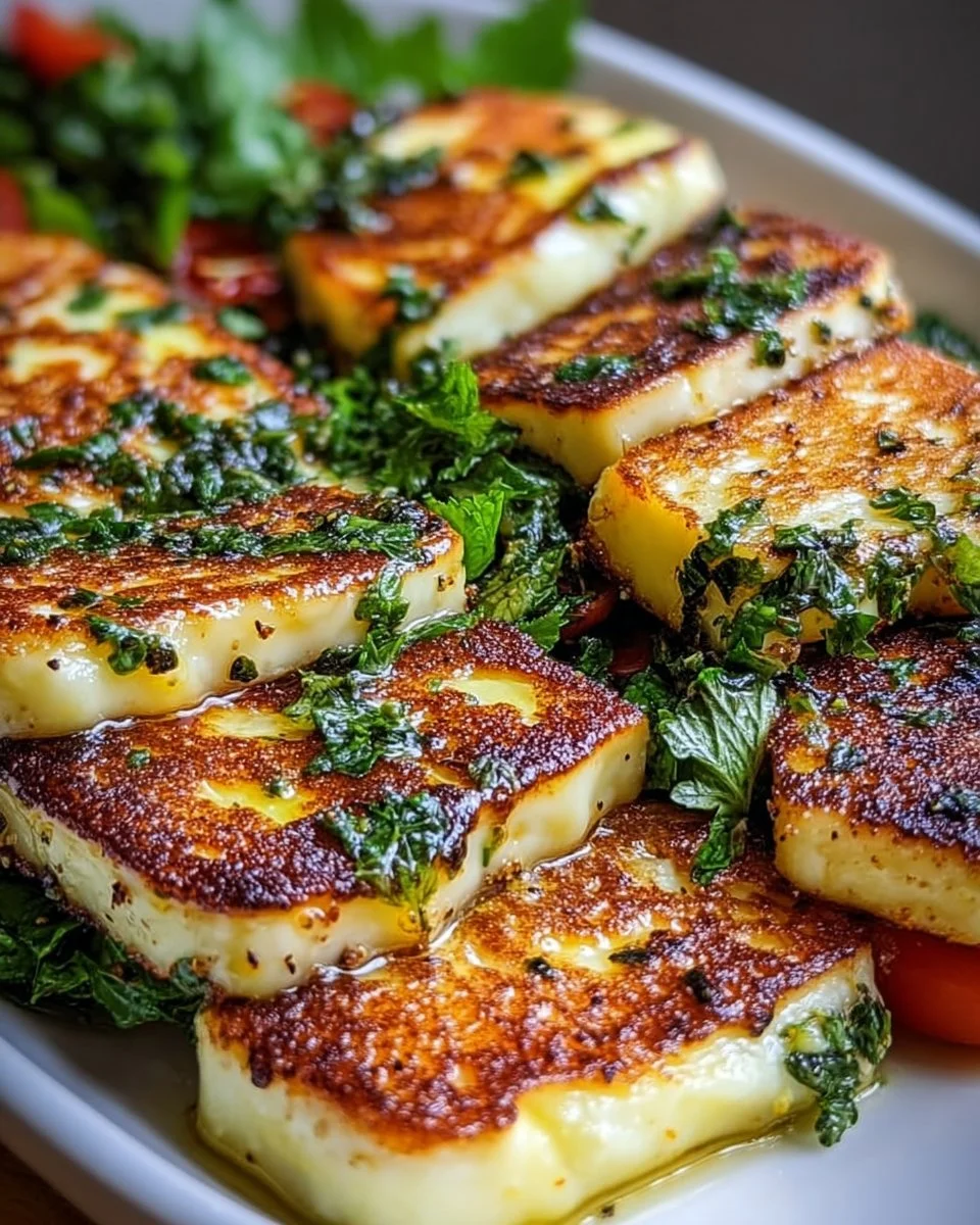 Krosse Pfannen-Halloumi