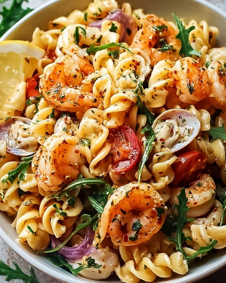 Meeresfrüchte Nudelsalat