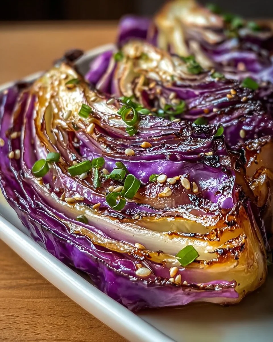 Miso-Butter-geröstete Kohlkeile