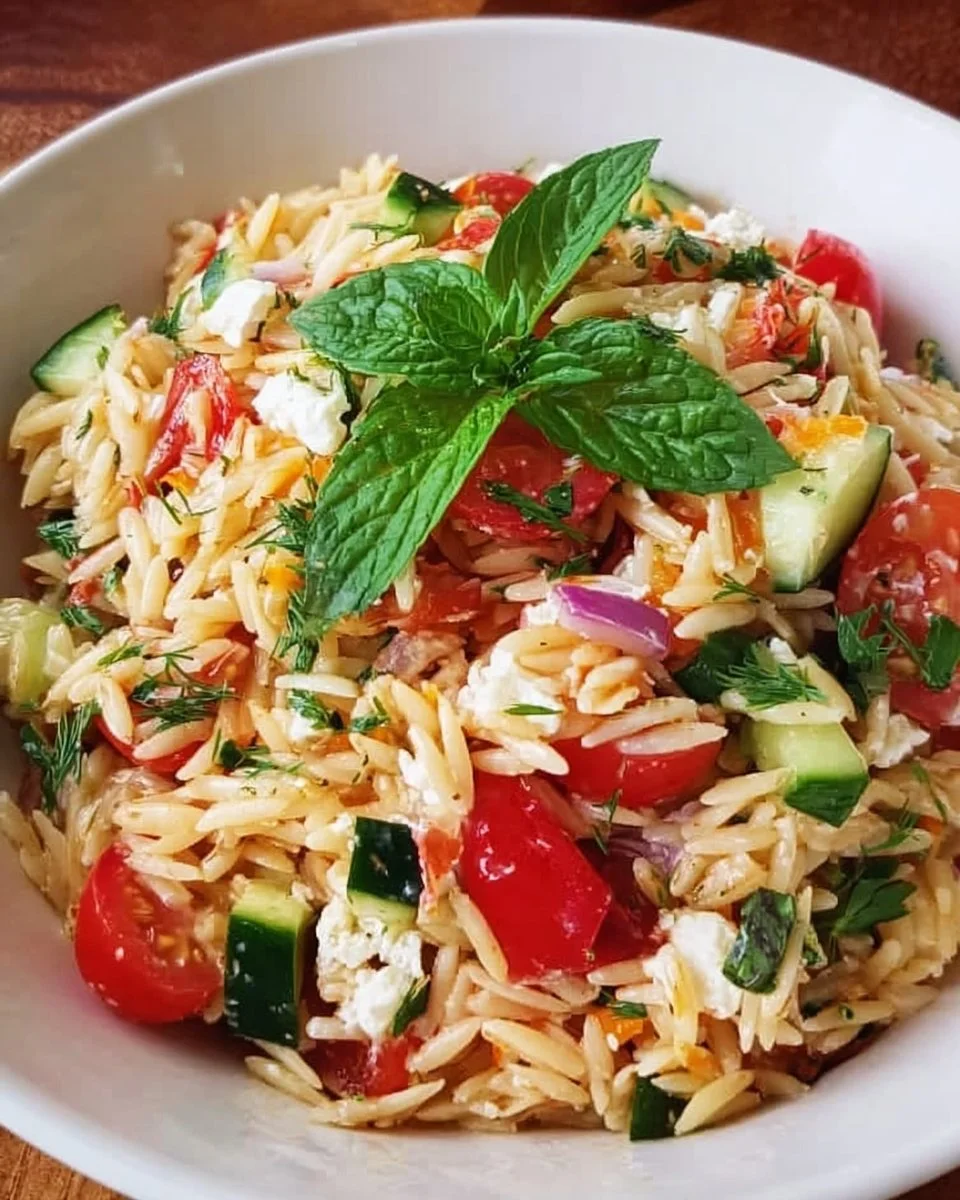 Schneller Kritharaki-Salat