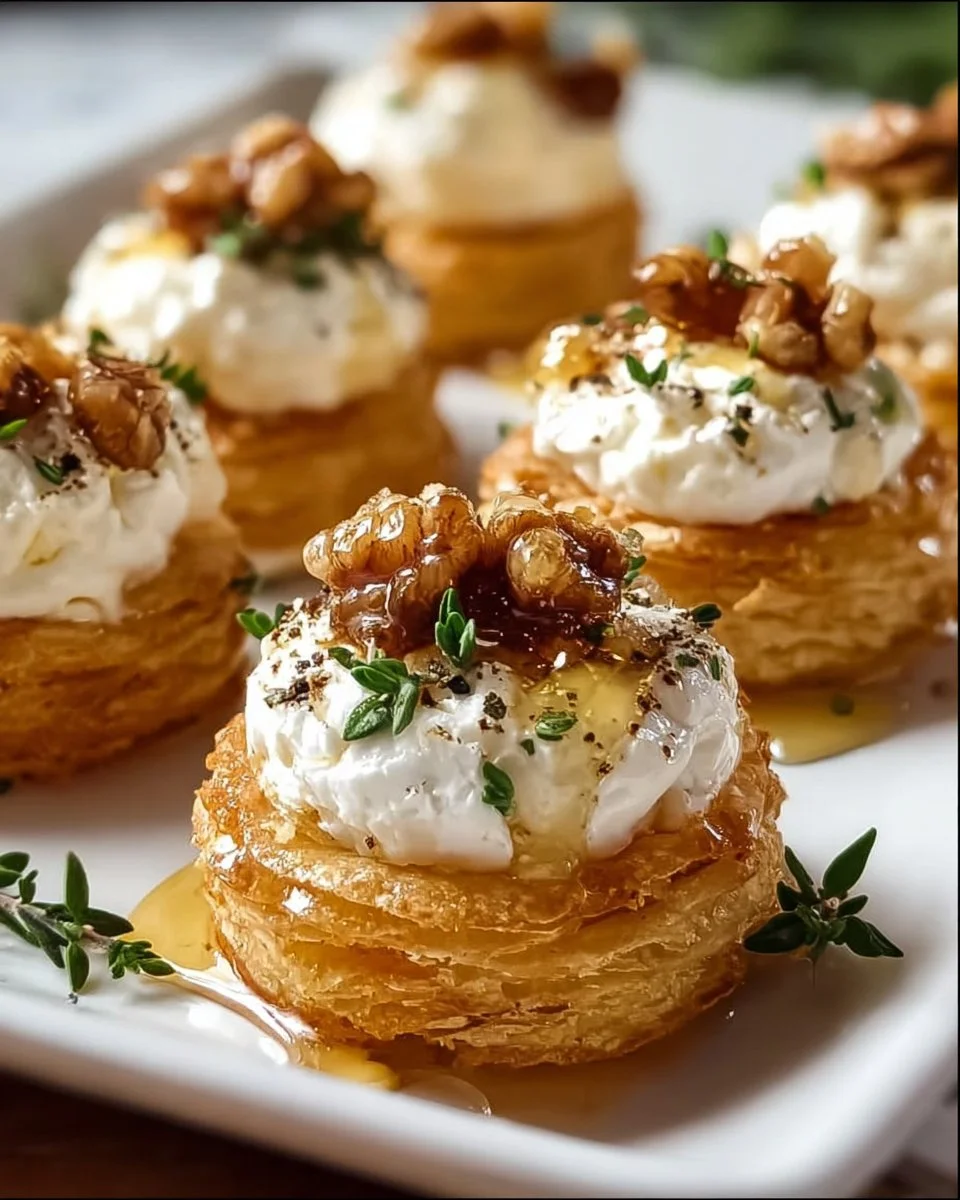 Ziegenkäse Honig Häppchen