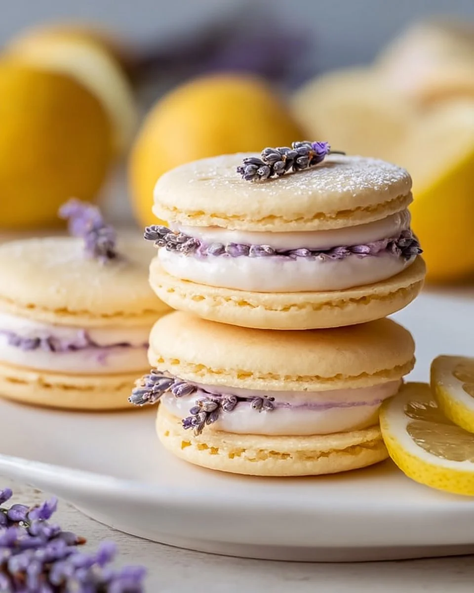 Zitronen-Lavendel- Sandwich-Kekse