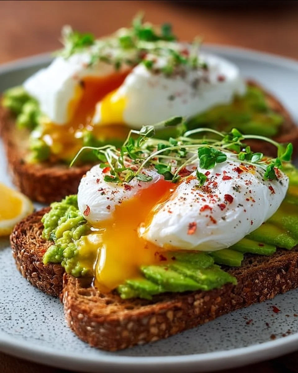Avocado Toast with Poached Egg – Nutrient-Rich Meal