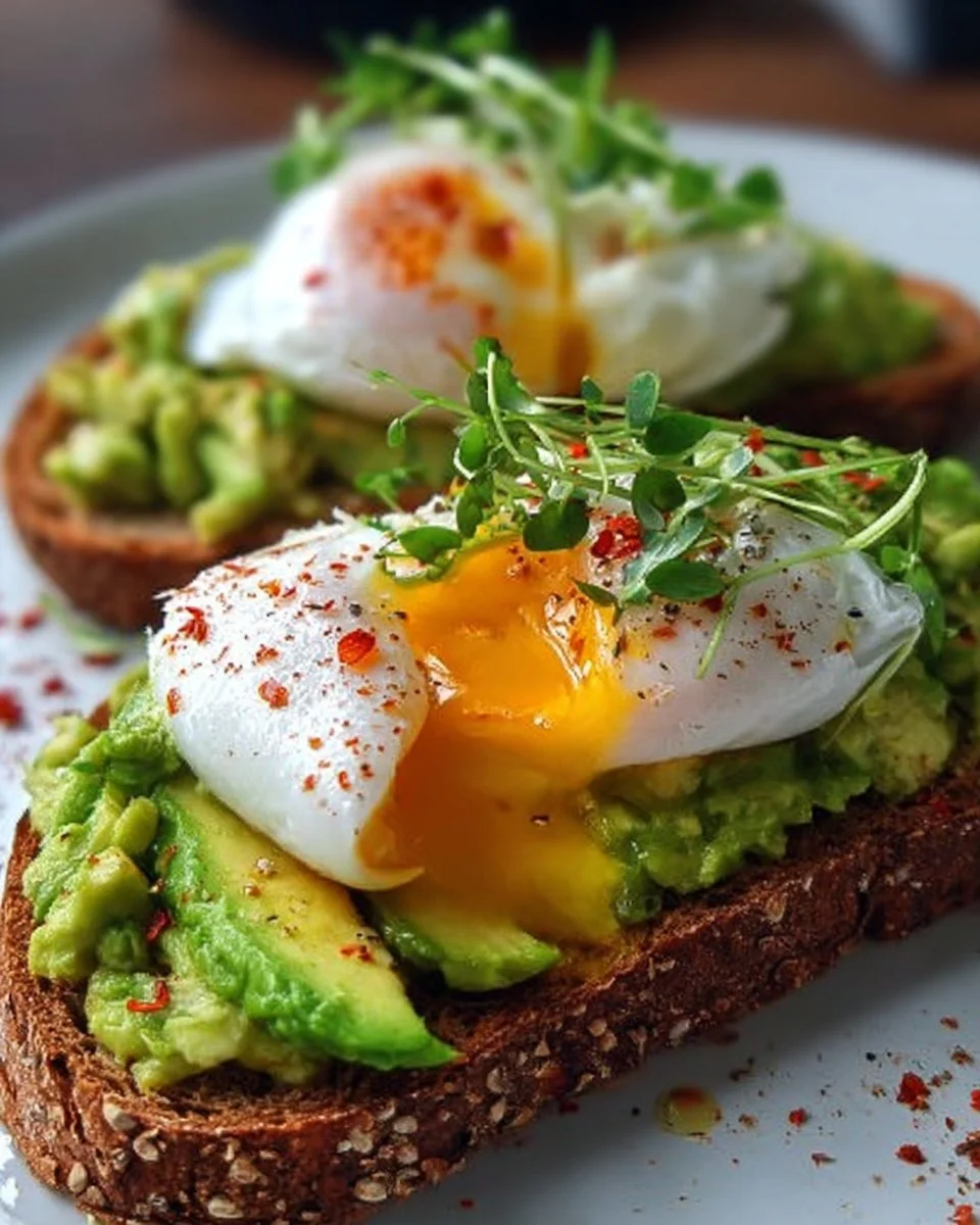 Avocado Toast with Poached Egg – Nutrient-Rich Meal