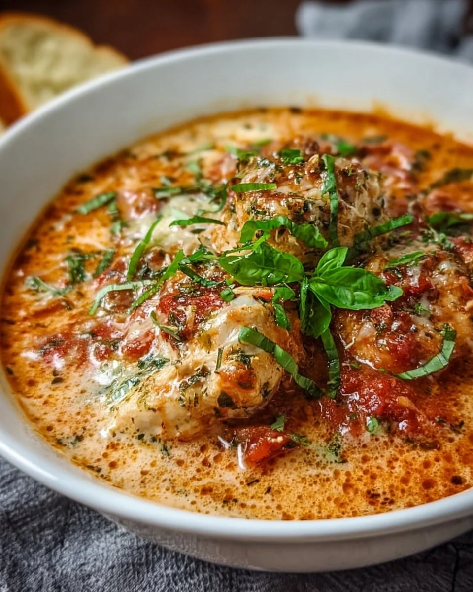 Crock Pot Hähnchen Parmesan Suppe