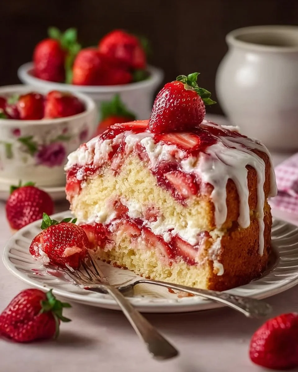Erdbeer-Erdbeben-Kuchen – einfach &amp; spektakulär