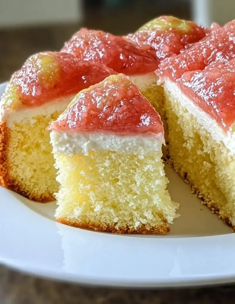 Hawaiian Guava Kuchen mit frischen Guaven und einer goldenen Kruste