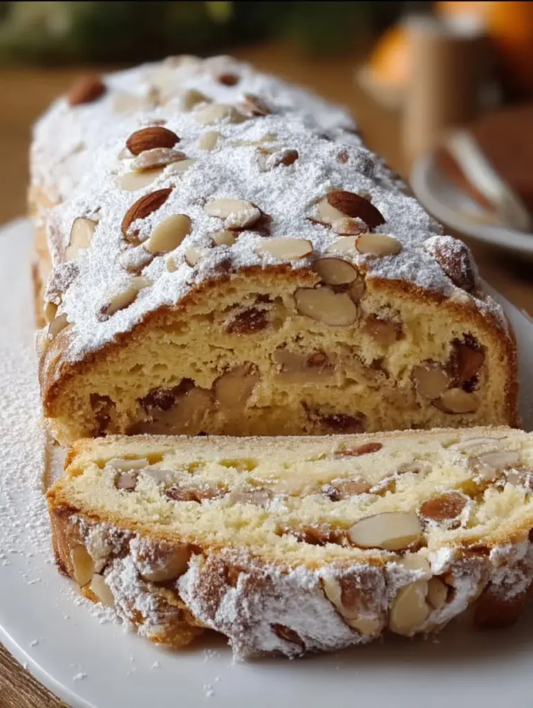 Hausgemachter Mandel-Marzipan-Stollen nach traditionellem Rezept