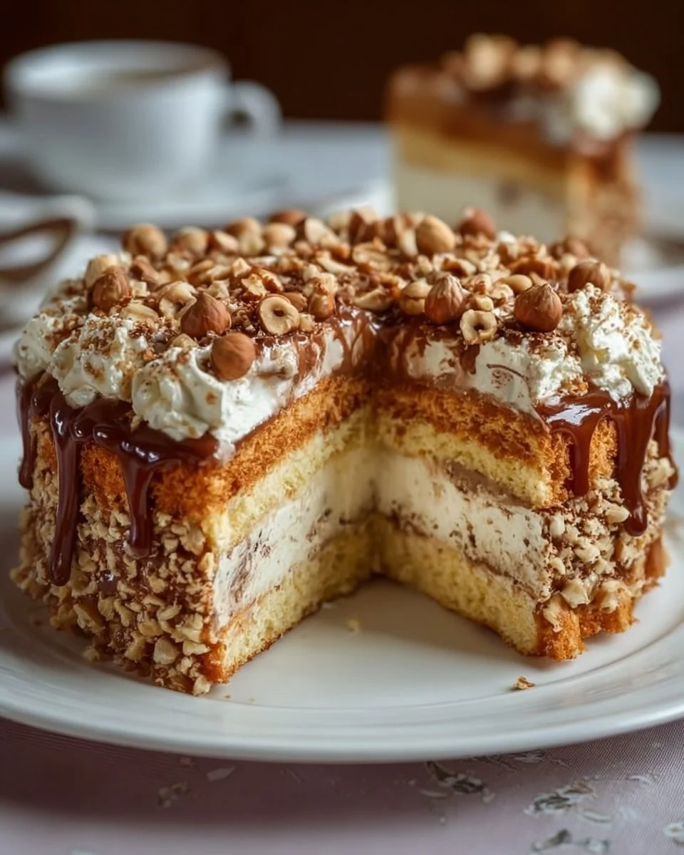 Nusskuchen mit Nougatcreme – saftig &amp; einfach