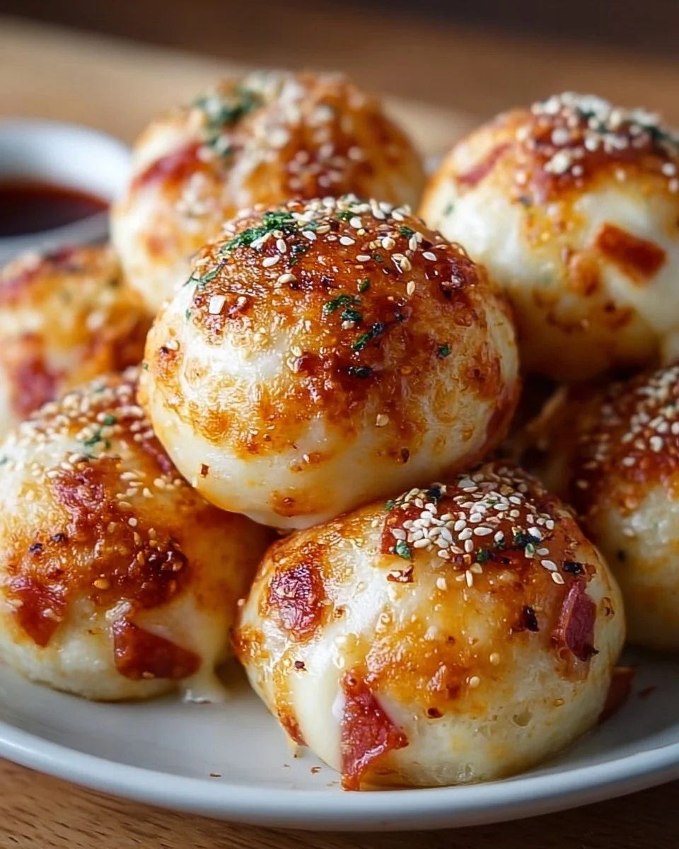 Pizza-Bällchen – fluffig, käsig &amp; perfekt zum Snacken