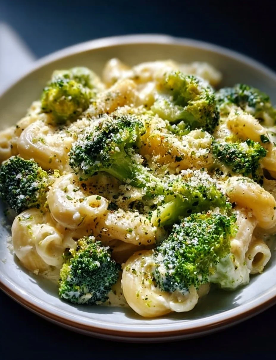 Cremige Brokkoli Nudeln mit frischem Gemüse und sämiger Sauce