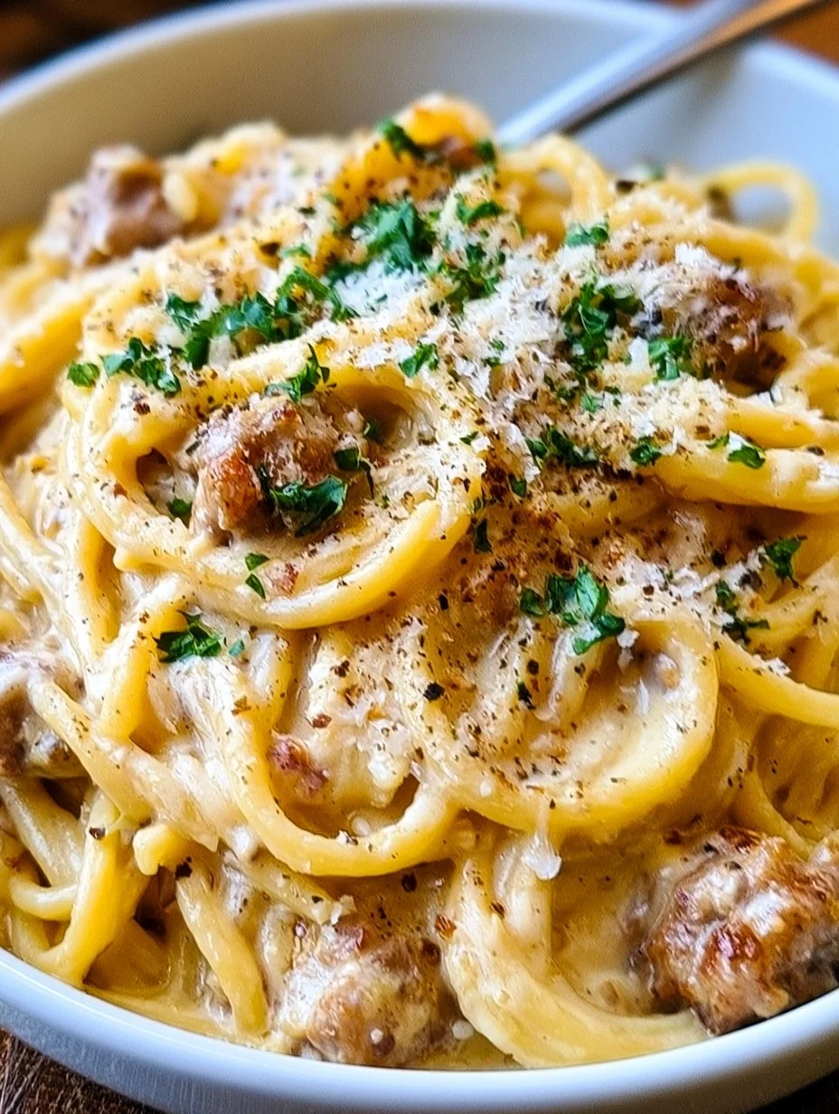 Cremige Salsiccia- Carbonara