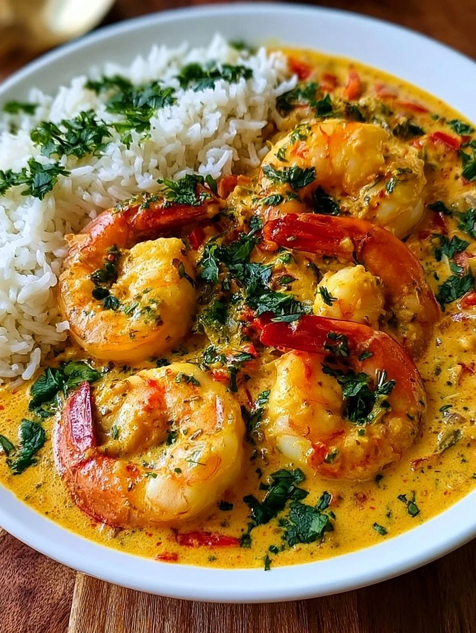 Garnelen mit Kokos-Curry