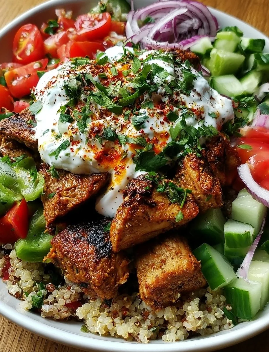 Gesunde Kebab-Bowl