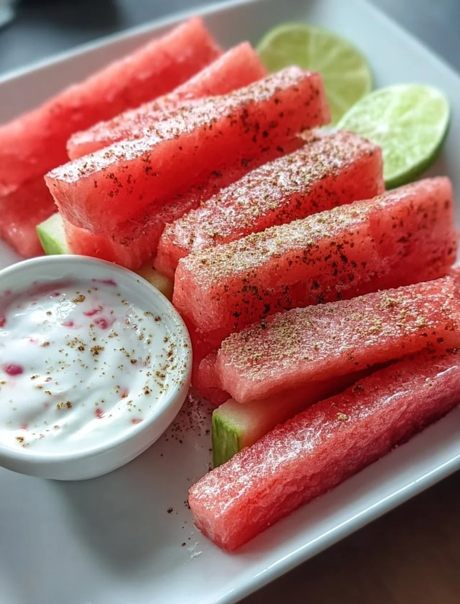 Gesunde Wassermelonen-Pommes