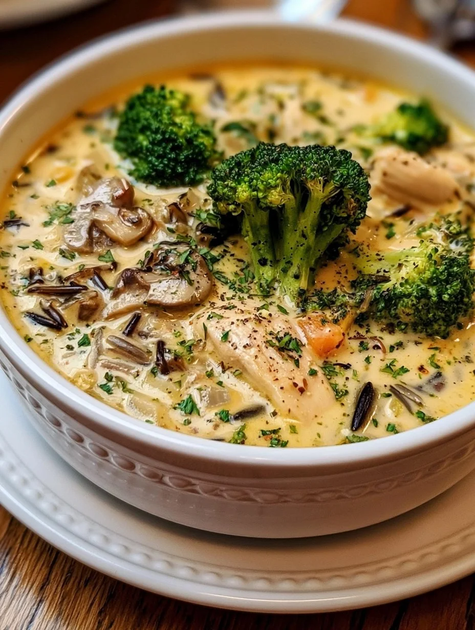 Hähnchen Brokkoli Wildreis Suppe