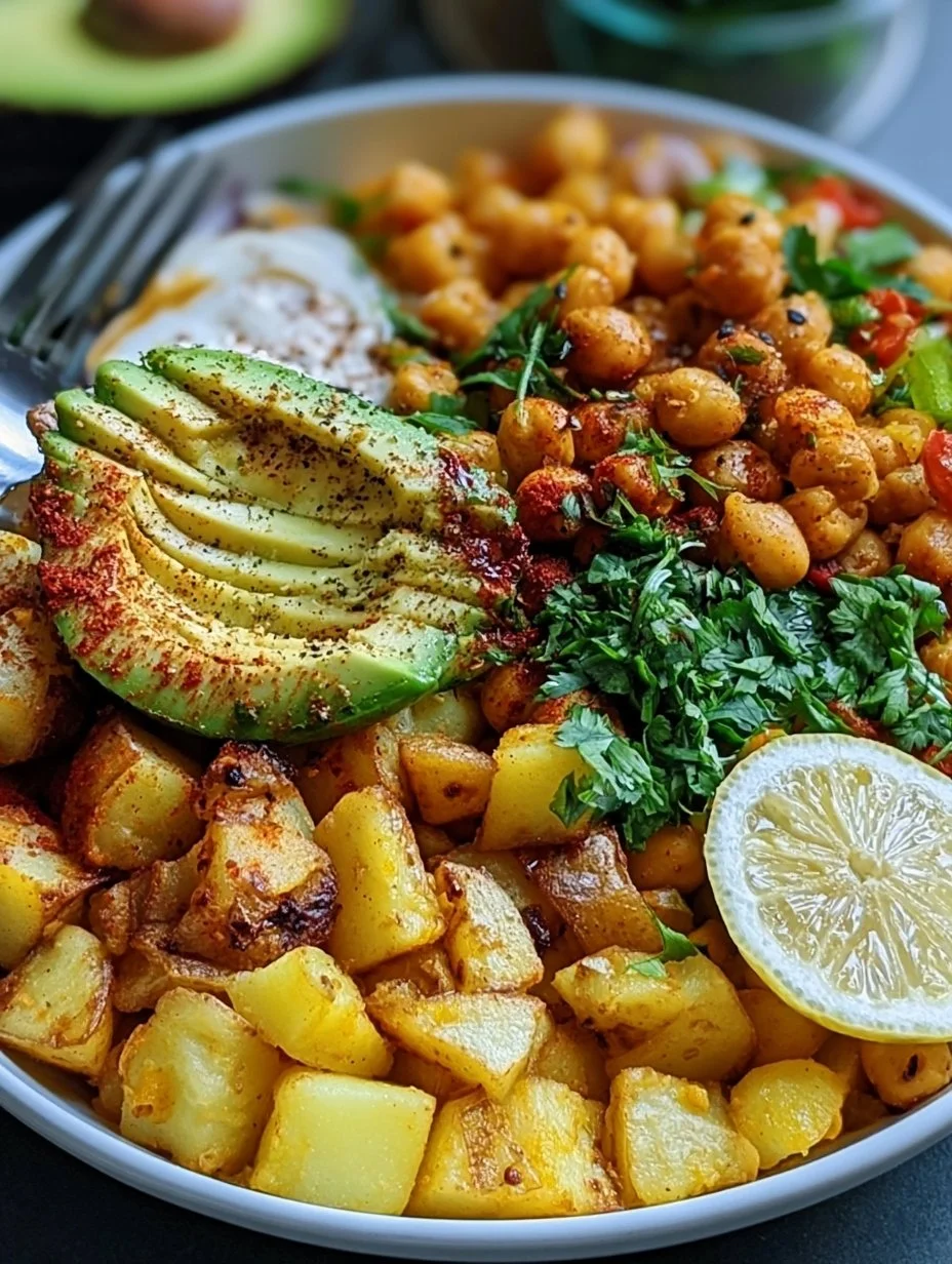 Kartoffel- Kichererbsen-Bowl