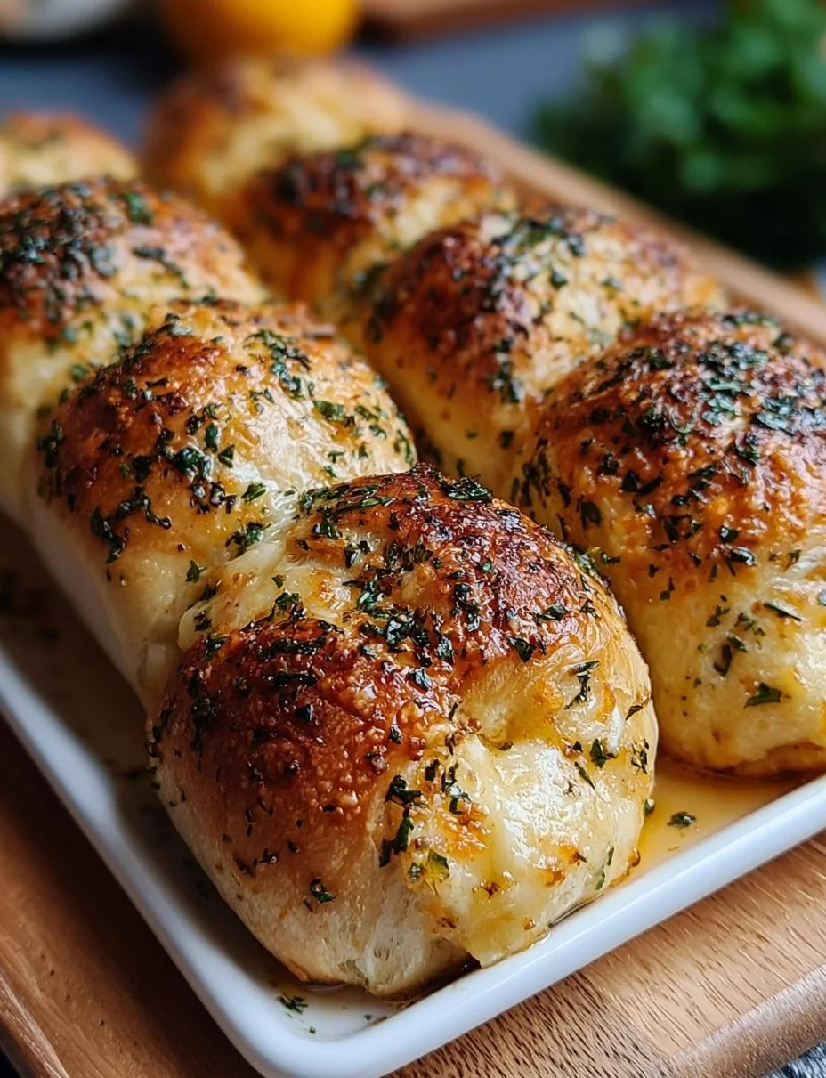Knusprige Knoblauchbrötchen