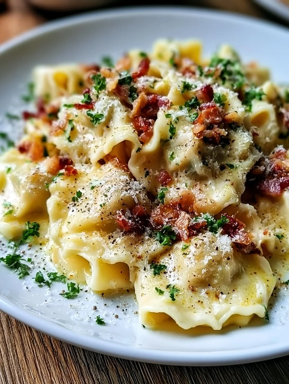 Maultaschen Carbonara