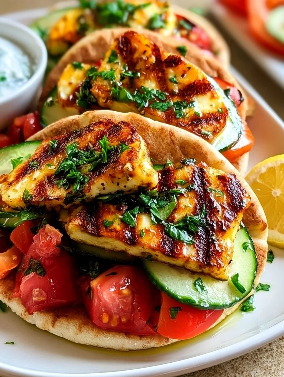 Mediterrane Halloumi-Pitas