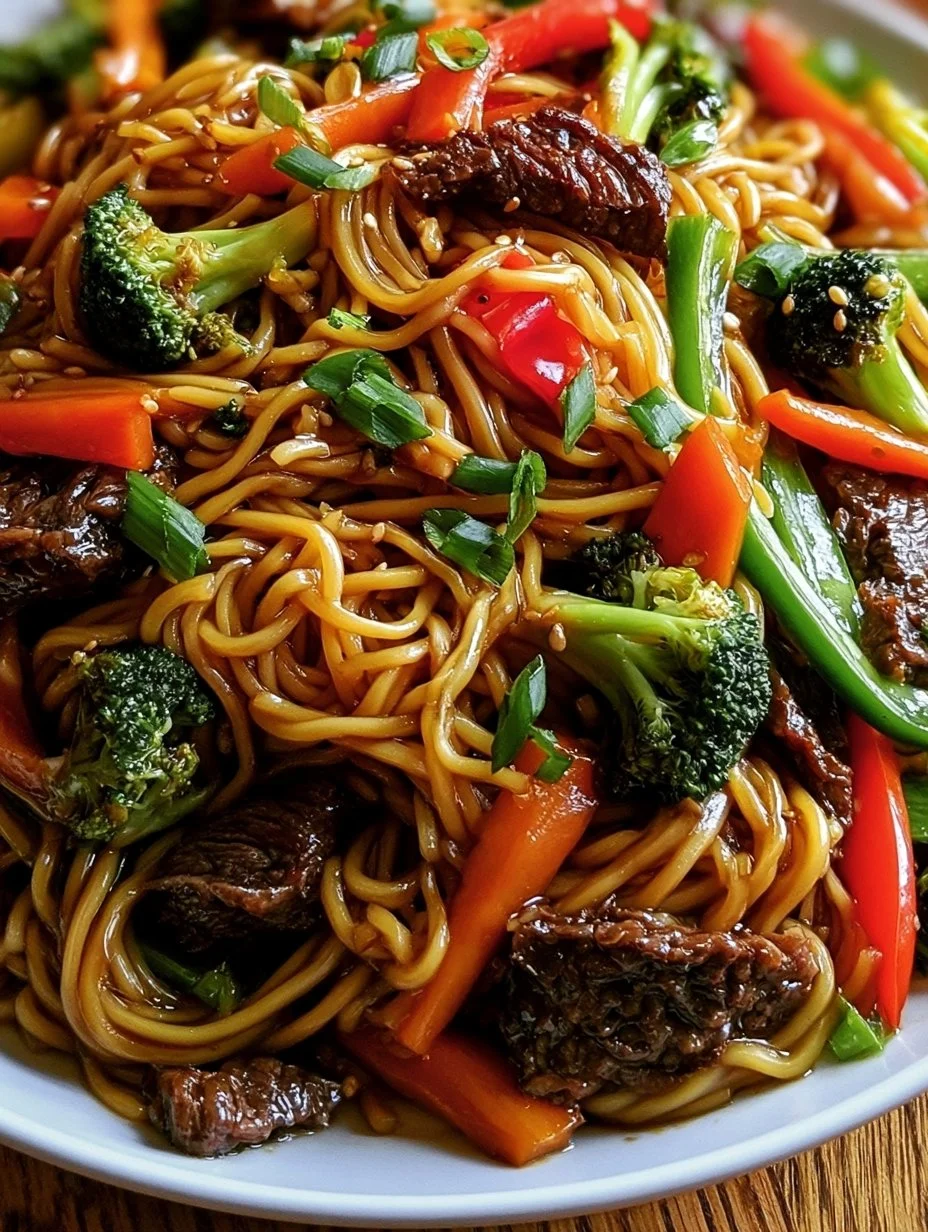 Mongolisches Rindfleisch Chow Mein
