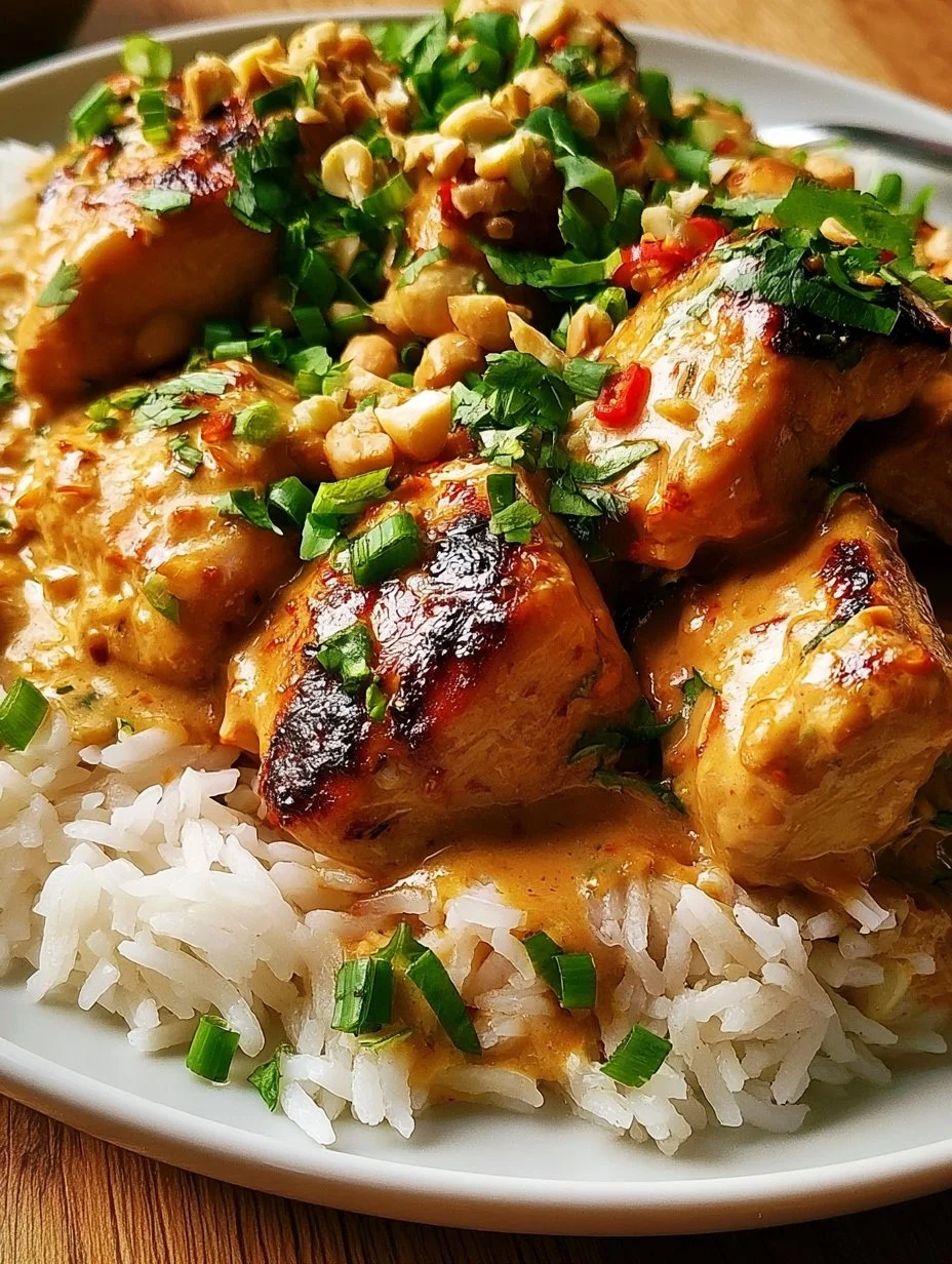 Thailändisches Erdnuss-Hühnchen