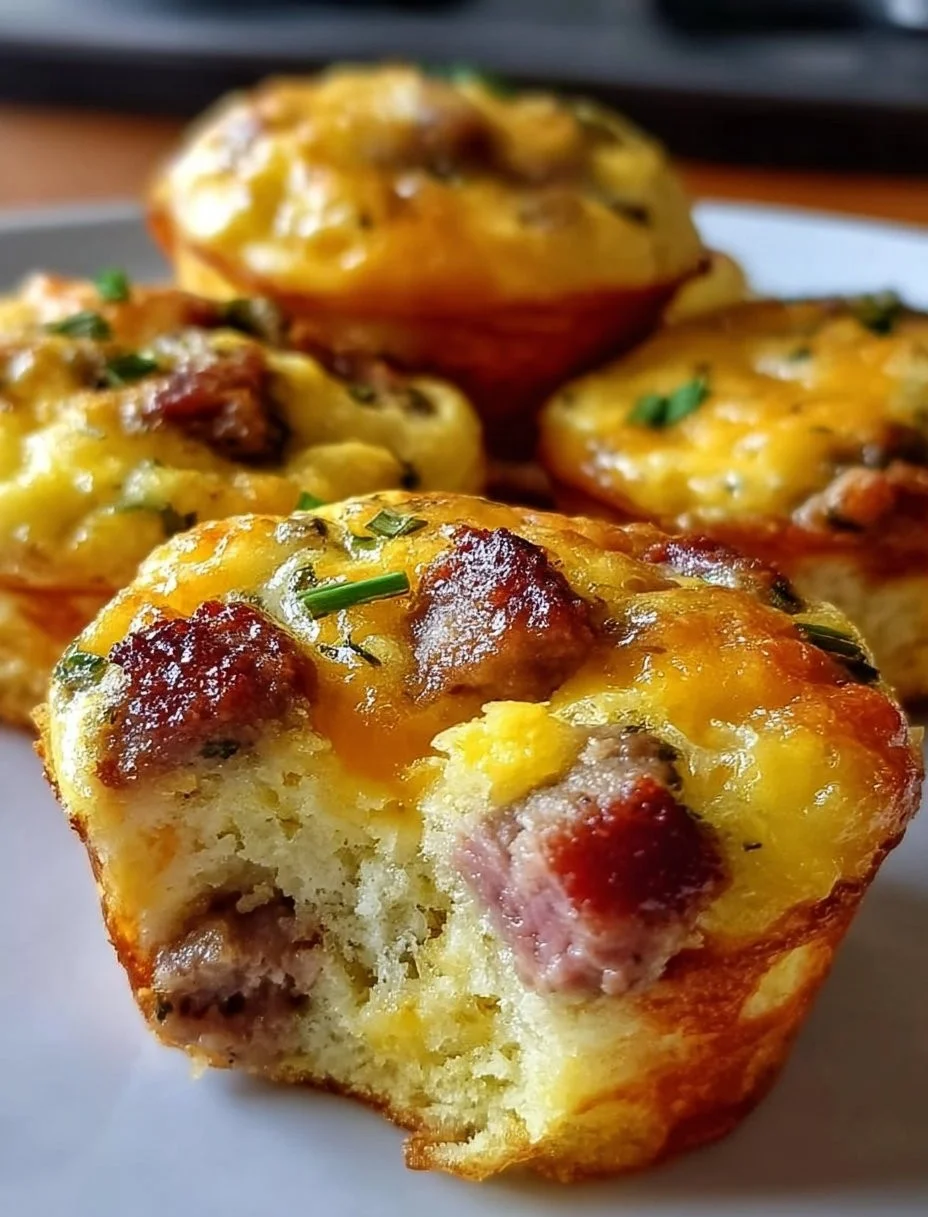 Wurst Frühstück Muffins