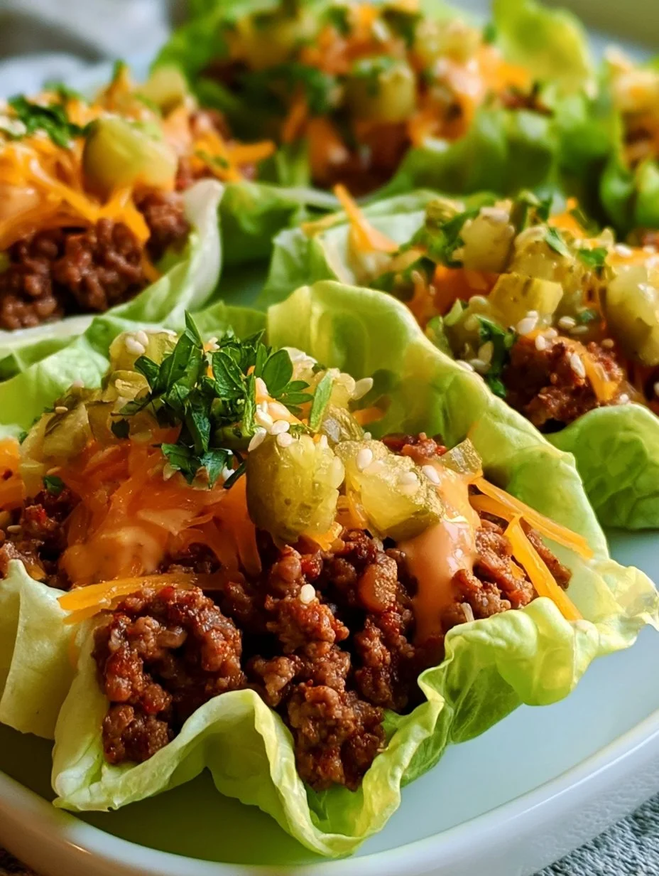Big Mac Salat Wrap Tassen Rezept: Gesund, lecker &amp; Low Carb!