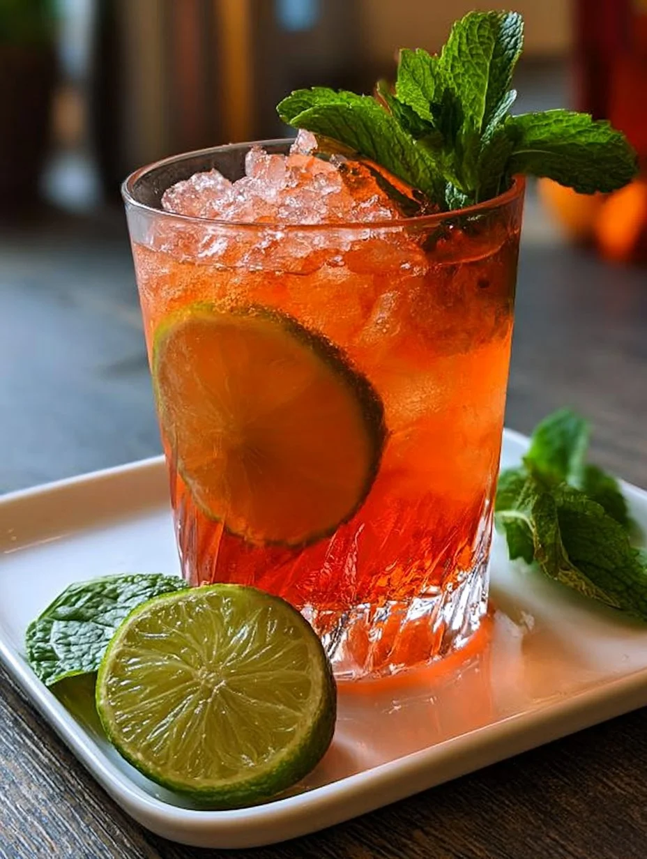 Erfrischender Caipirol Cocktail mit Limetti und Eis