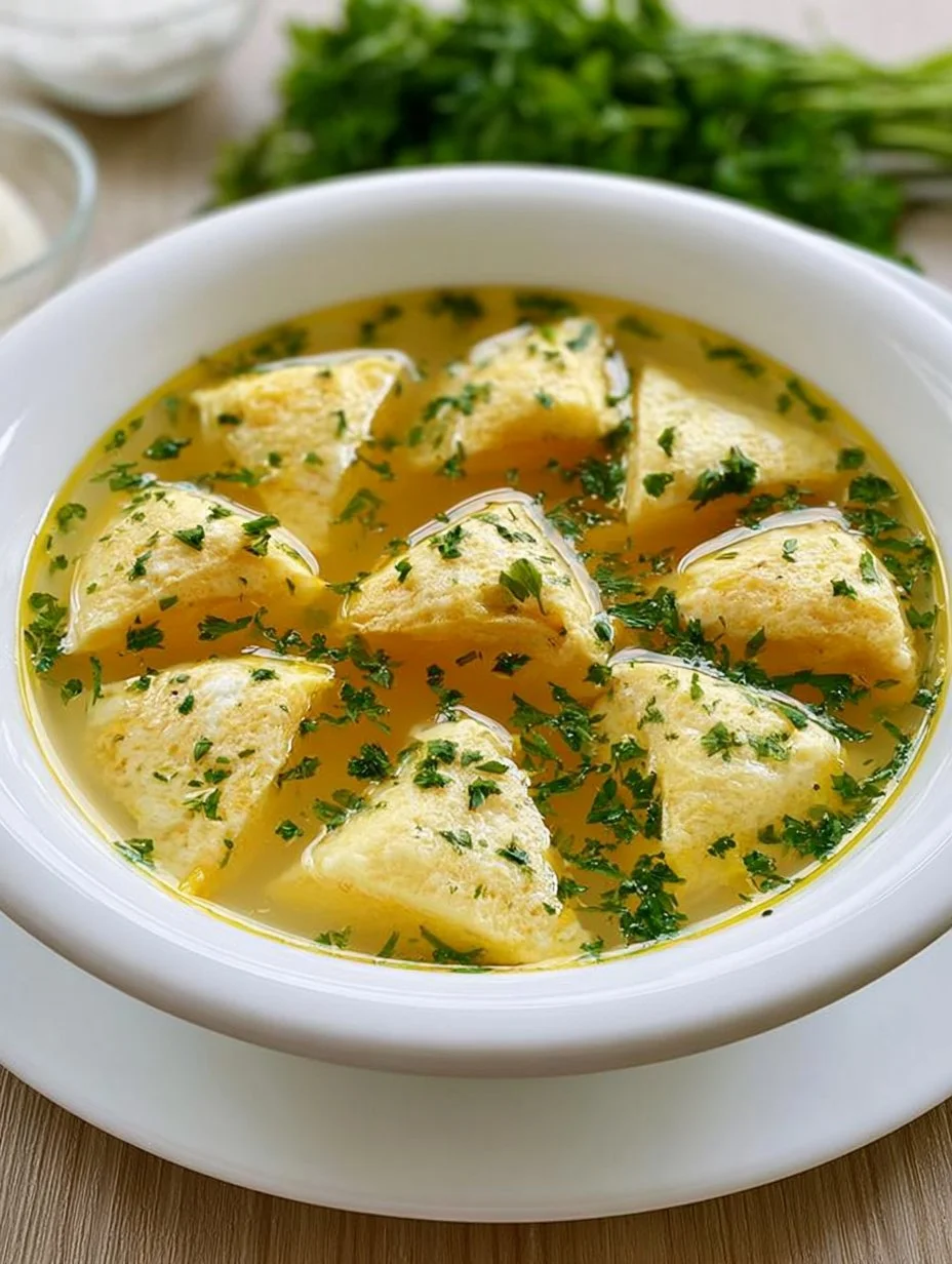 Eierschöberl Suppeneinlage